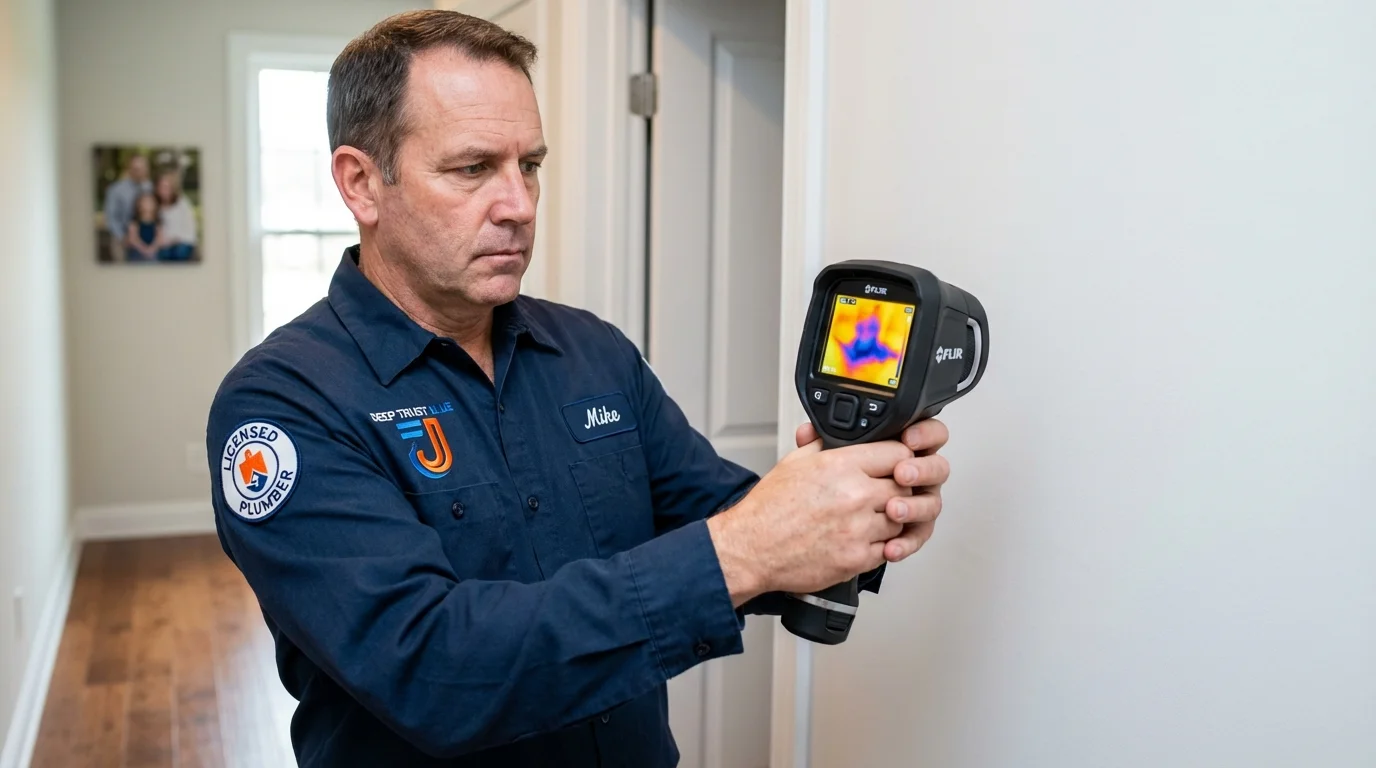 Thermal imaging leak detection by Johns Plumbing LLC in Greenland
